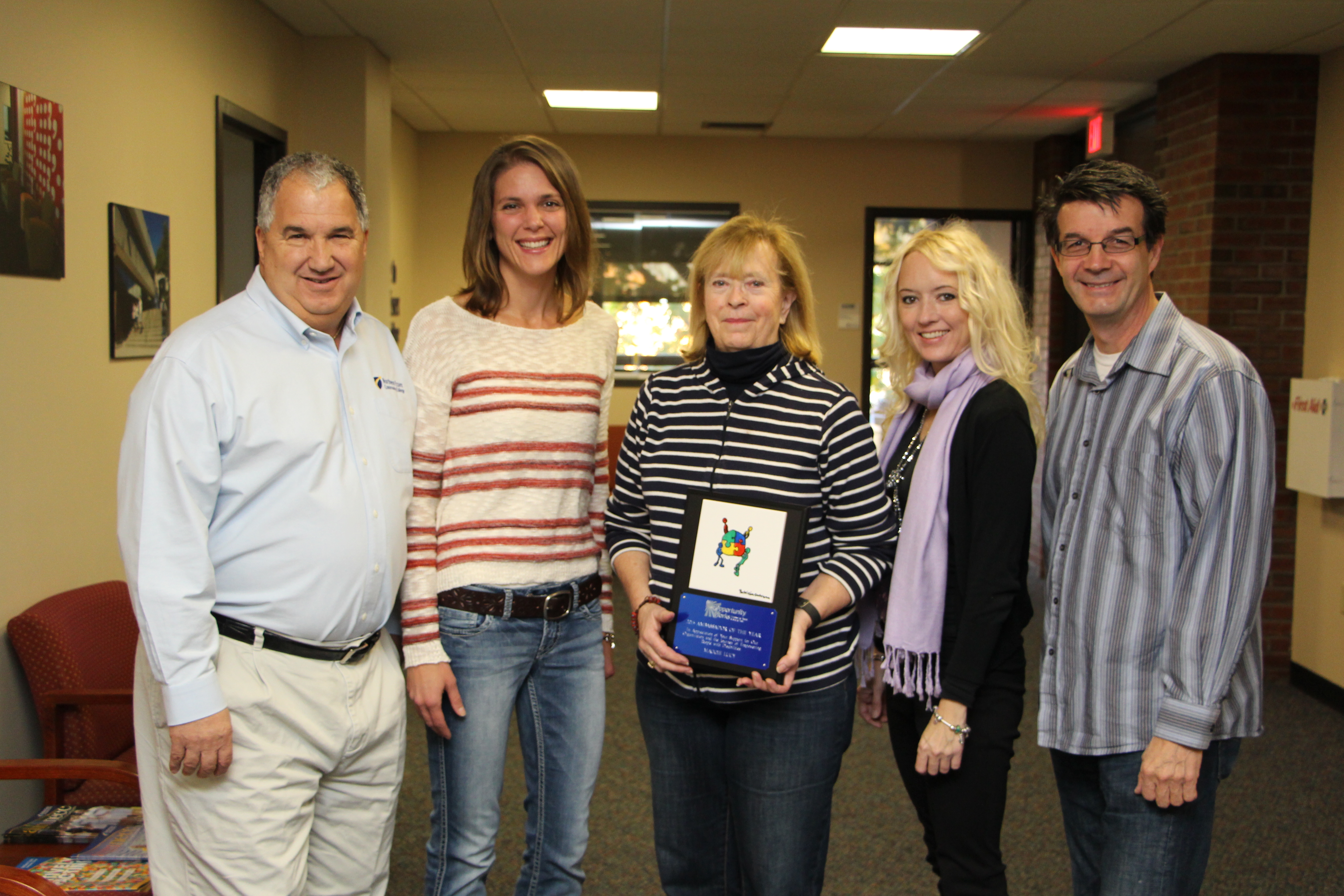 northern essex staff member honored by community nonprofit opportunity works newburyport