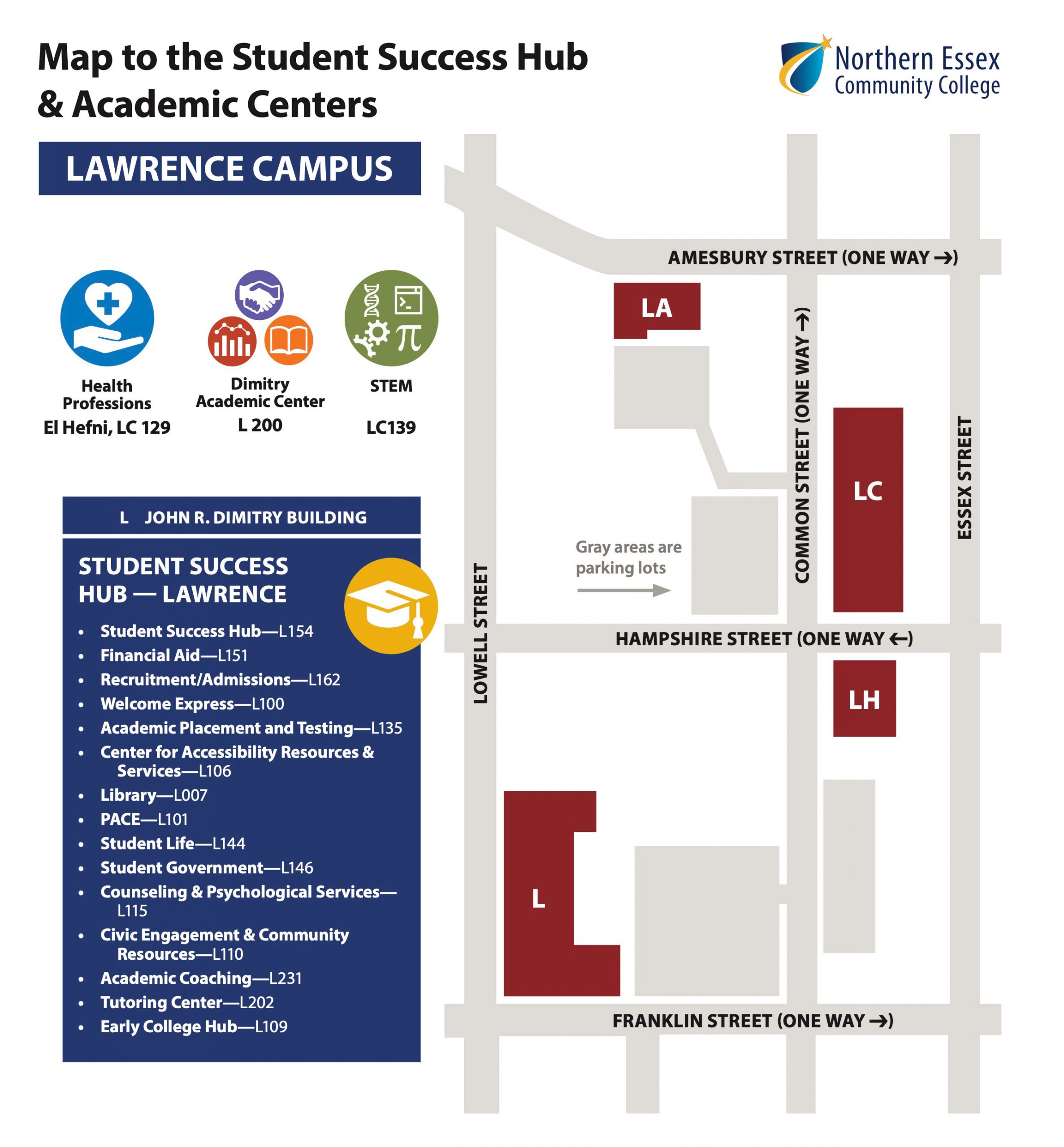 Map of the Lawrence Campus