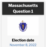 screenshot of the mass question 1 ballet for nov 8 2022 election