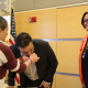 Faculty Member Kisses a Frog