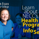 NECC Plans Health Care Information Sessions
