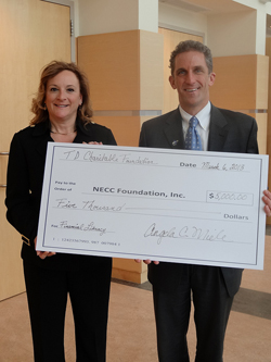 Angela Miele of TD Bank and NECC President Lane Glenn 