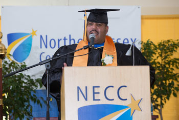 NECC Student Commencement speaker David DeJesus