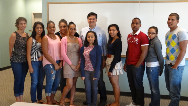 Students in NECC’s Summer Bridge Program spent the day with Mexican American writer Sergio Troncoso.