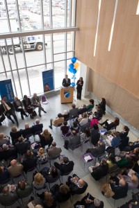 bird's eye view of El-Hefni ribbon cutting ceremony