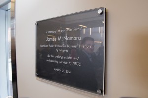 Staples employee recognition plaque