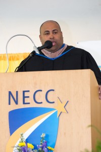 Lawrence Mayor Daniel Rivera was NECC's commencement speaker.