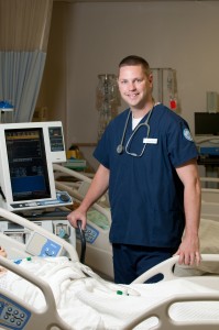 NECC Respiratory Care student Jeff Tibbetts