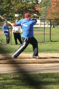 NECC baseball alumnus Joe Sousa participated in the last NECC Alumni Baseball game in 2010.