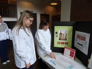 Kerin Hamidiani (right in photo), coordinator of the dental assisting program, and a dental assisting student participated in a recent health & wellness fair.