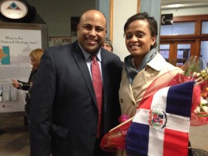 Noemi and Mayor Rivera newsroom