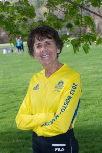 Linda Desjardins, retired NECC English professor, ran the Boston Marathon again this year and has already qualified for next year's Boston Marathon.