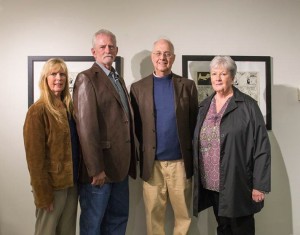 Shown left to right in photo are Gail Hayden, Mark Hayden, Gerry Peary, writer and director of “Archie’s Betty” and Robin Hayden. The late Charlie Hayden, father of Gail, Mark, and Robin was prominently featured in “Archie’s Betty.”