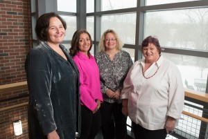 Patricia Schade, Liliana Brand, Tricia Butler, Patricia Willett, and Jack Davidson (not in photo) are this year's recipients of the NISOD Award.