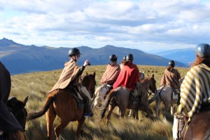 Study abroad students exploring the countryside