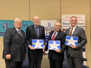 Four men in suits and ties, left to right Joe Bevilacqua, James Mabry, Jim Carnivale, Lane Glenn.