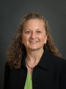 portrait of woman with long curly hair