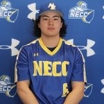 image of kyle hsu in baseball uniform looking straight at camera