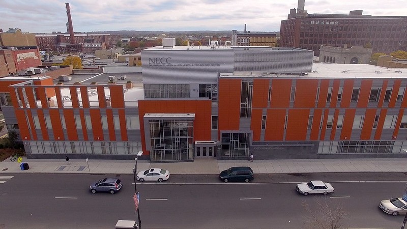 aerial view of the el hefni building in Lawrence