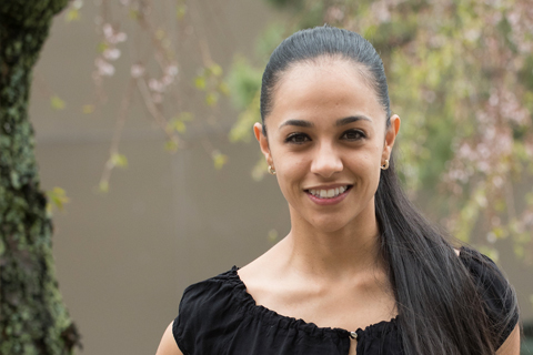 Daniela Chavez-Hernandez smiling at the camera