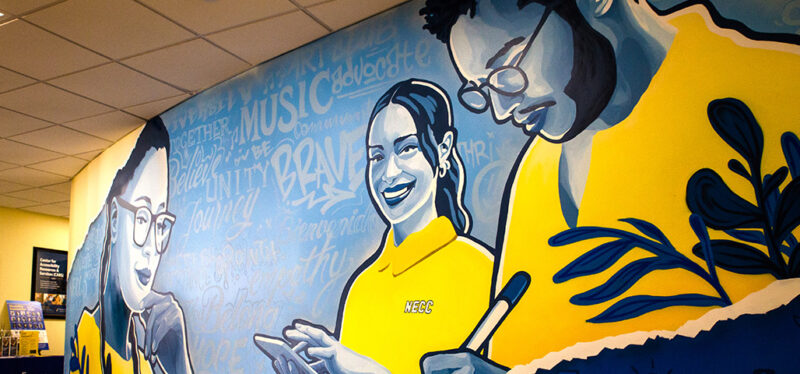 student center mural