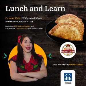 flyer for rosa's lunch and learn