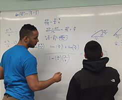 a tutor teaching a student